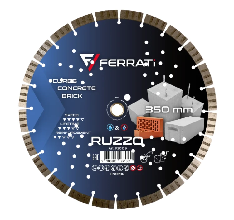 Tarcza diamentowa tnąca 350mm RUZZO FERRATI