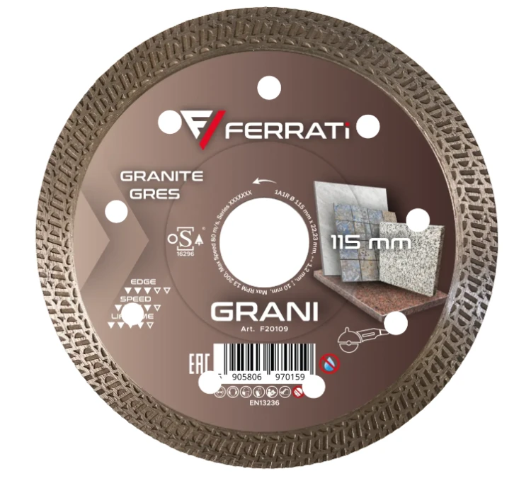 Tarcza diamentowa tnąca 115mm GRANI FERRATI