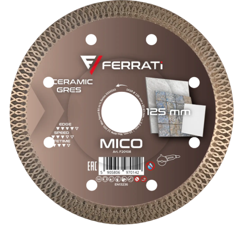 Tarcza diamentowa tnąca 125mm MICO FERRATI