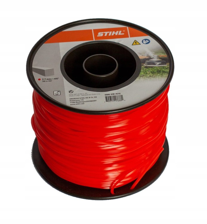 Żyłka tnąca kwadratowa 2,7 mm x 208 m