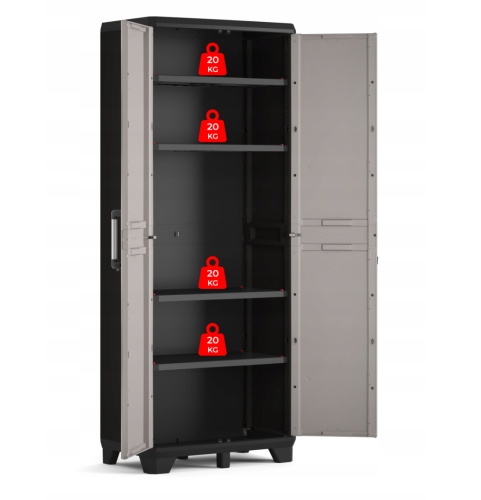 Wysoka szafa gospodarcza Keter PRO