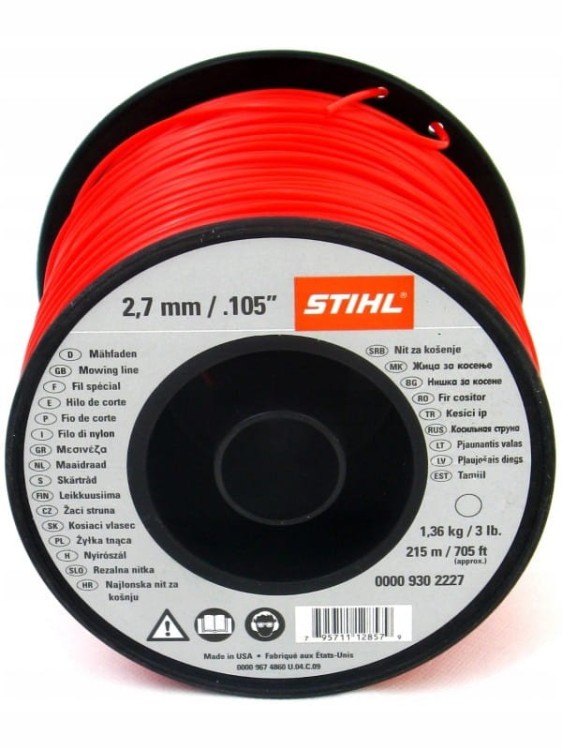 Żyłka tnąca okrągła 2,7 mm x 208 m