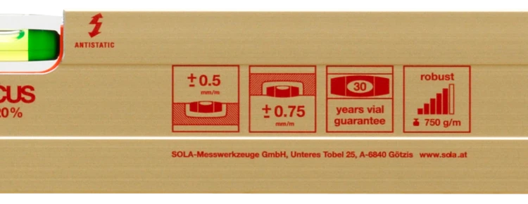 Poziomica aluminiowa AZ 3 200