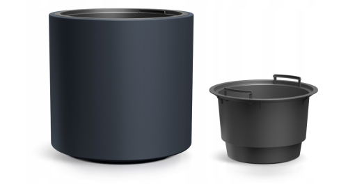 Prosperplast Doniczka HEOS DBHER400 okrągła z wkładem