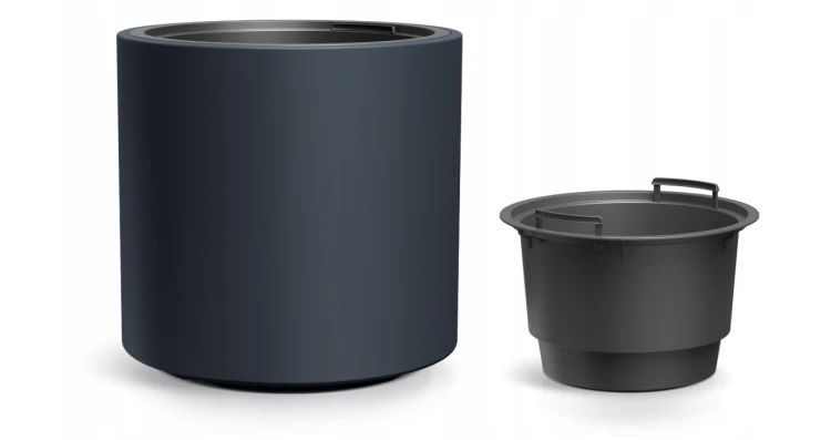 Prosperplast Doniczka HEOS DBHER400 okrągła z wkładem