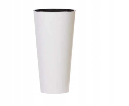 Doniczka Tubus Slim DTUS300 z wkładem biały mat