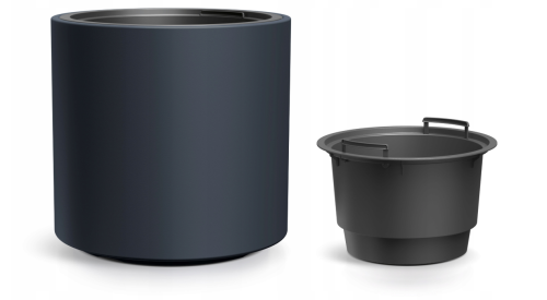 Doniczka HEOS DBHER300 z wkładem antracyt