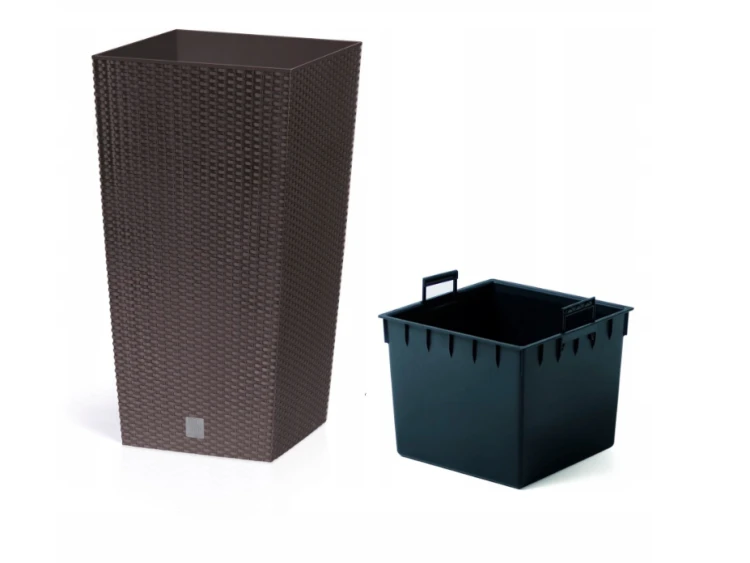 Doniczka Rato Square DRTS325 z wkładem umbra