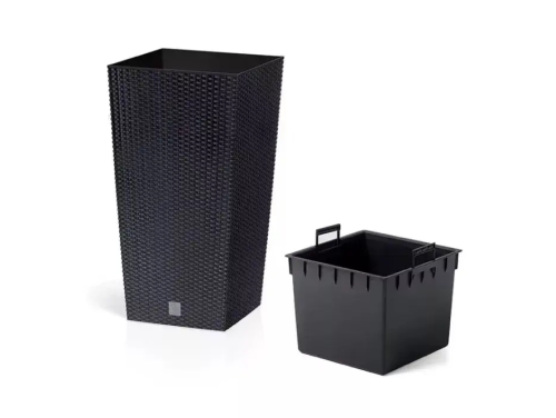 Doniczka Rato Square DRTS325 z wkładem antracyt