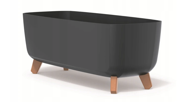 Doniczka Gracia Case DGCL600 na nóżkach antracyt