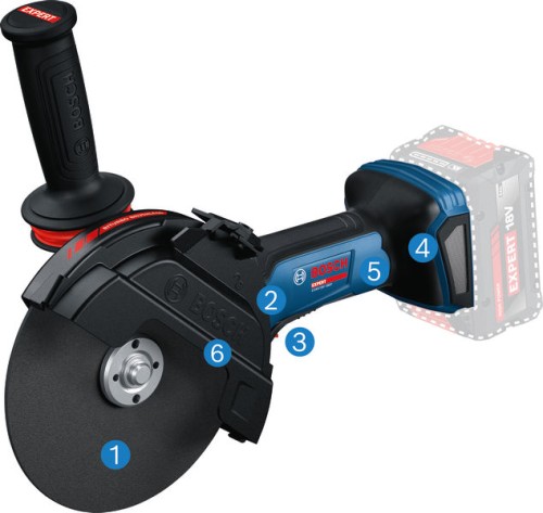 Akumulatorowa szlifierka kątowa EXPERT EXWS18V-180P BODY