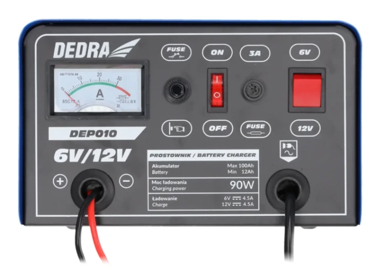 Prostownik DEDRA DEP010 6/12V 12-100Ah