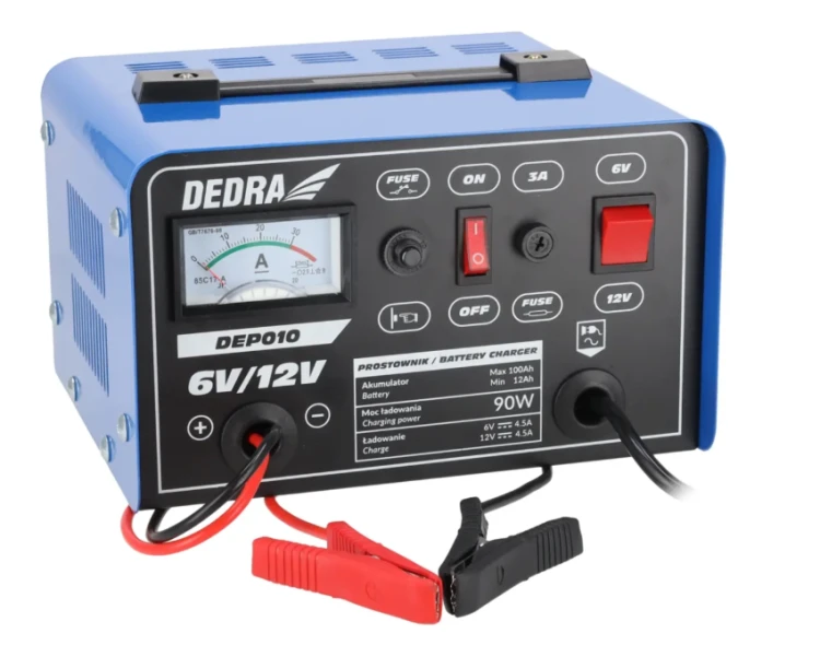 Prostownik DEDRA DEP010 6/12V 12-100Ah