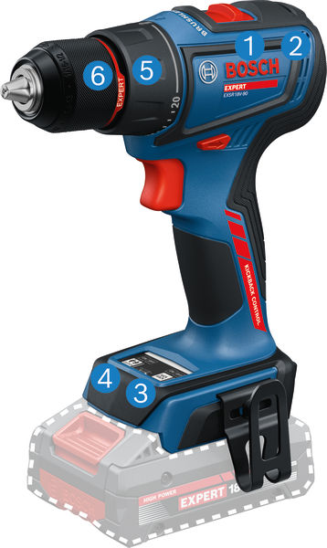 Wiertarko-wkrętarka akumulatorowa EXPERT EXSR18V-90