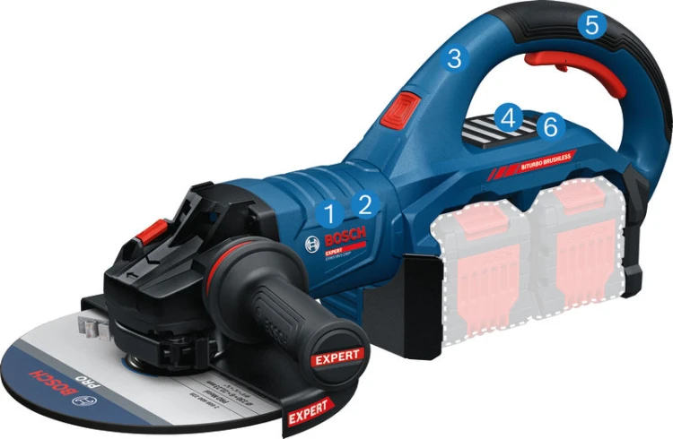 Akumulatorowa szlifierka kątowa EXPERT EXWS18V2-230P