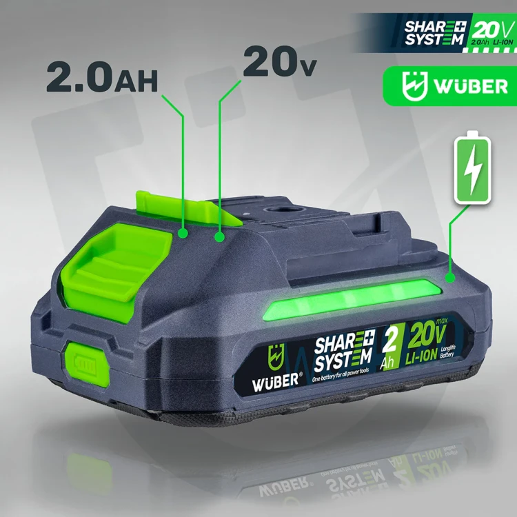 Akumulator WUBER Share+ System Li-Ion 20 V 2,0 A