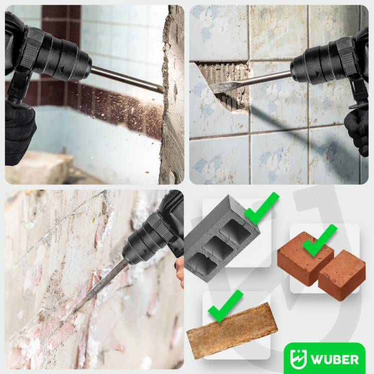 Młotowiertarka udarowa WUBER 4 J 2500 W SDS+