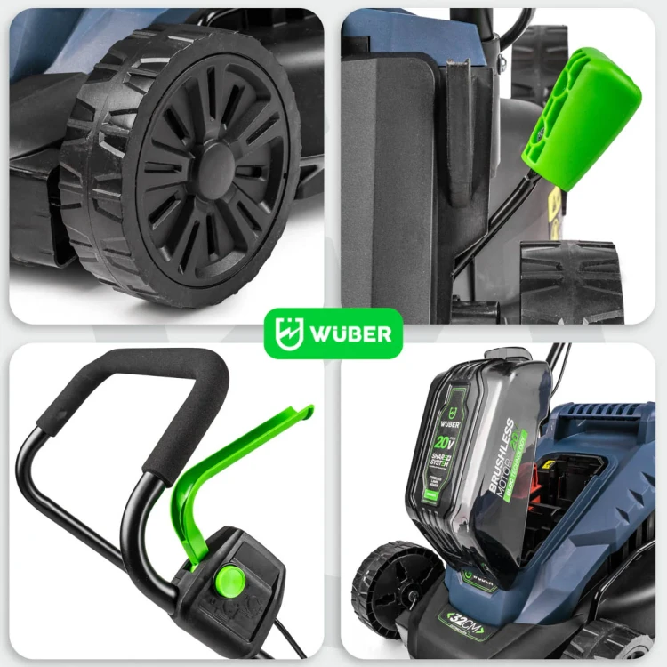 Kosiarka akumulatorowa bezszczotkowa WUBER 32 cm 20 V 6,0 Ah