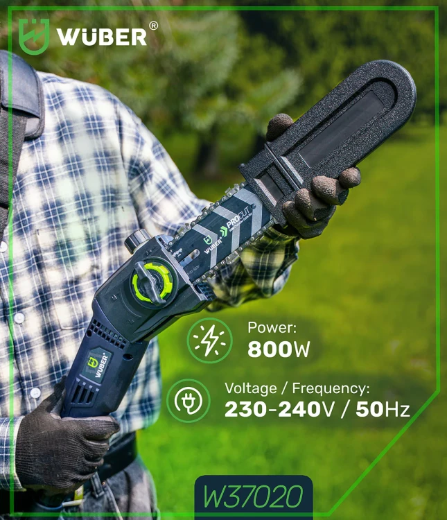 Piła łańcuchowa elektryczna na wysięgniku WUBER 800 W 8"