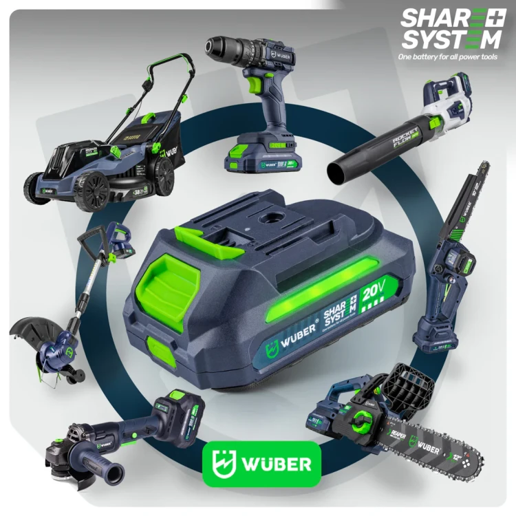 Podkaszarka akumulatorowa WUBER 3w1 20 V Share+ 2x2,0 Ah