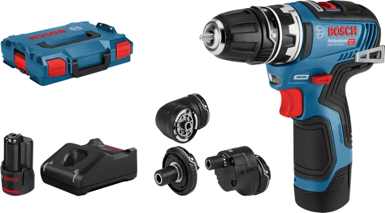 Wiertarko-wkrętarka Bosch Professional GSR 12V-35 FC 35 Nm 2x3,0 Ah FlexiClick