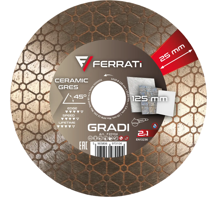 Tarcza diamentowa Ferrati GRADI 125 mm