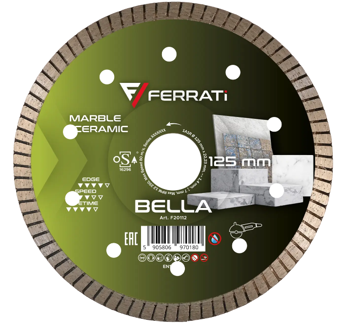 Tarcza diamentowa Ferrati BELLA 125 mm