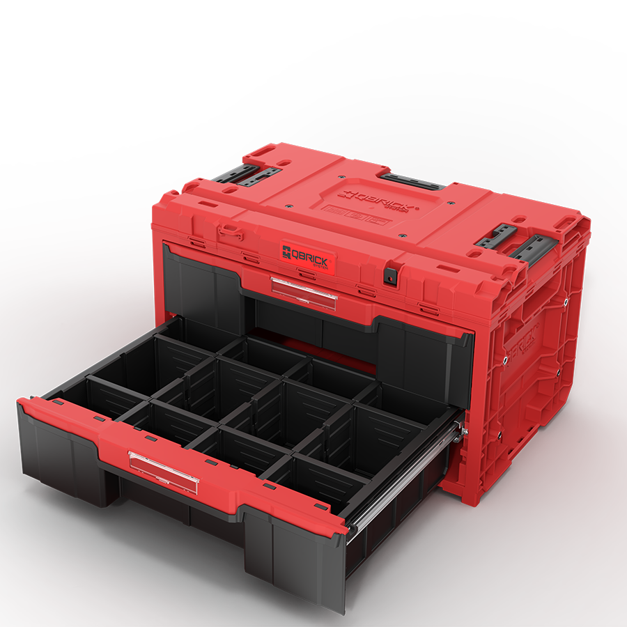 Qbrick System ONE Drawer 2 Toolbox 2.0 RED ULTRA HD detal