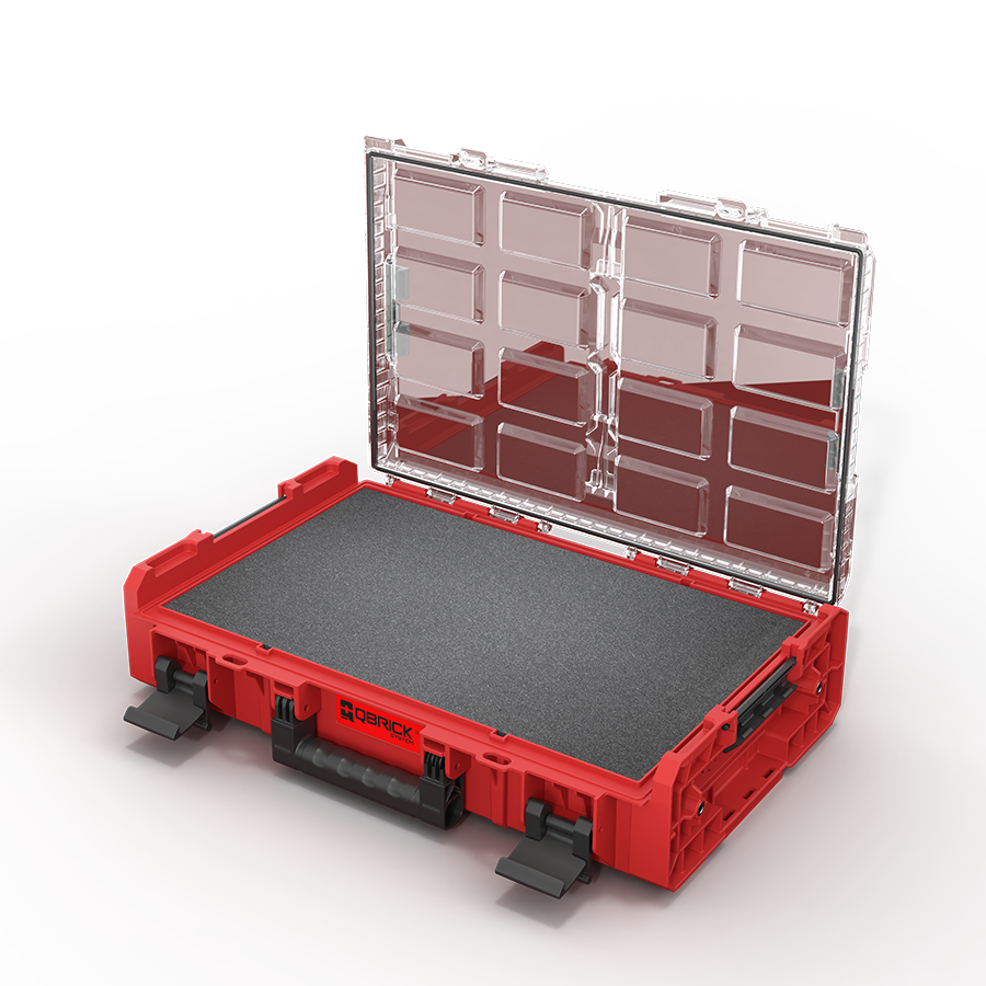 QBRICK SYSTEM ONE ORGANIZER XL 2.0 MULTILAYER FOAM INSERTS RED ULTRA HD CUSTOM