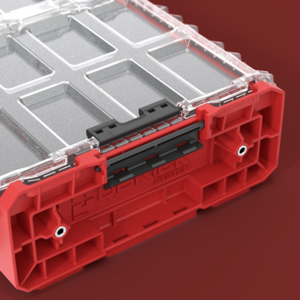 QBRICK SYSTEM ONE ORGANIZER M PLUS 2.0 MULTILAYER FOAM INSERTS RED ULTRA HD detal