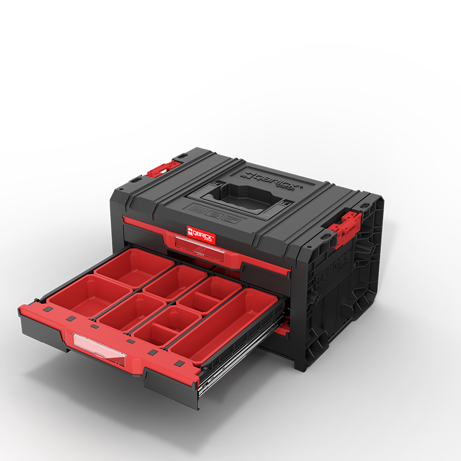 Qbrick System PRO Drawer 3 Toolbox 2.0 Expert otwarte szuflady