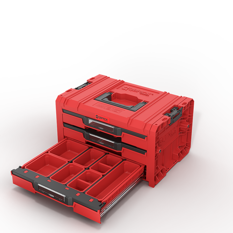 Qbrick System PRO Drawer 3 Toolbox 2.0 Expert Red Ultra HD wnętrze