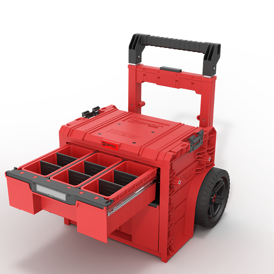 Qbrick System PRO Cart 2.0 Plus Drawer 2 RED ULTRA HD CUSTOM