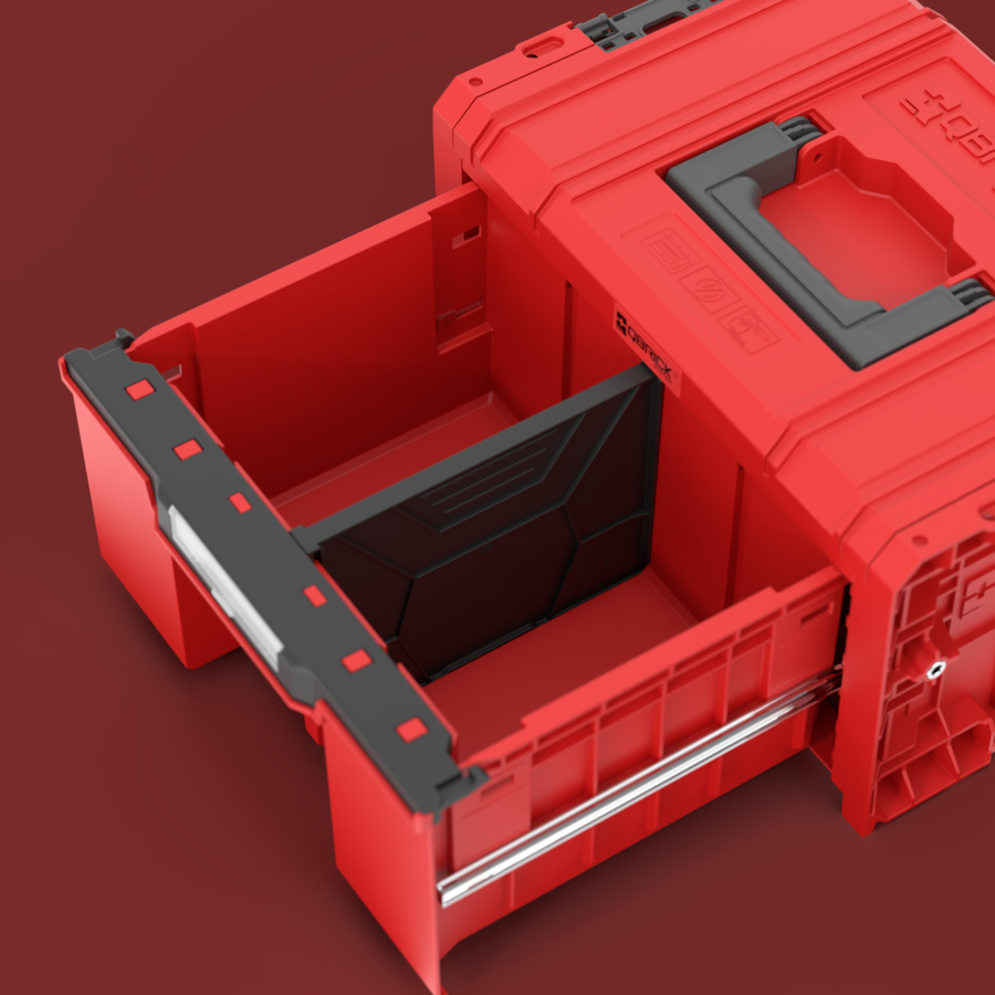Qbrick System PRO Drawer 1 Toolbox 2.0 Basic Red Ultra HD Custom wnętrze