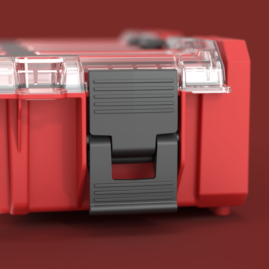 Qbrick System ONE Organizer XL 2.0 Long Bin RED ULTRA HD CUSTOM detal