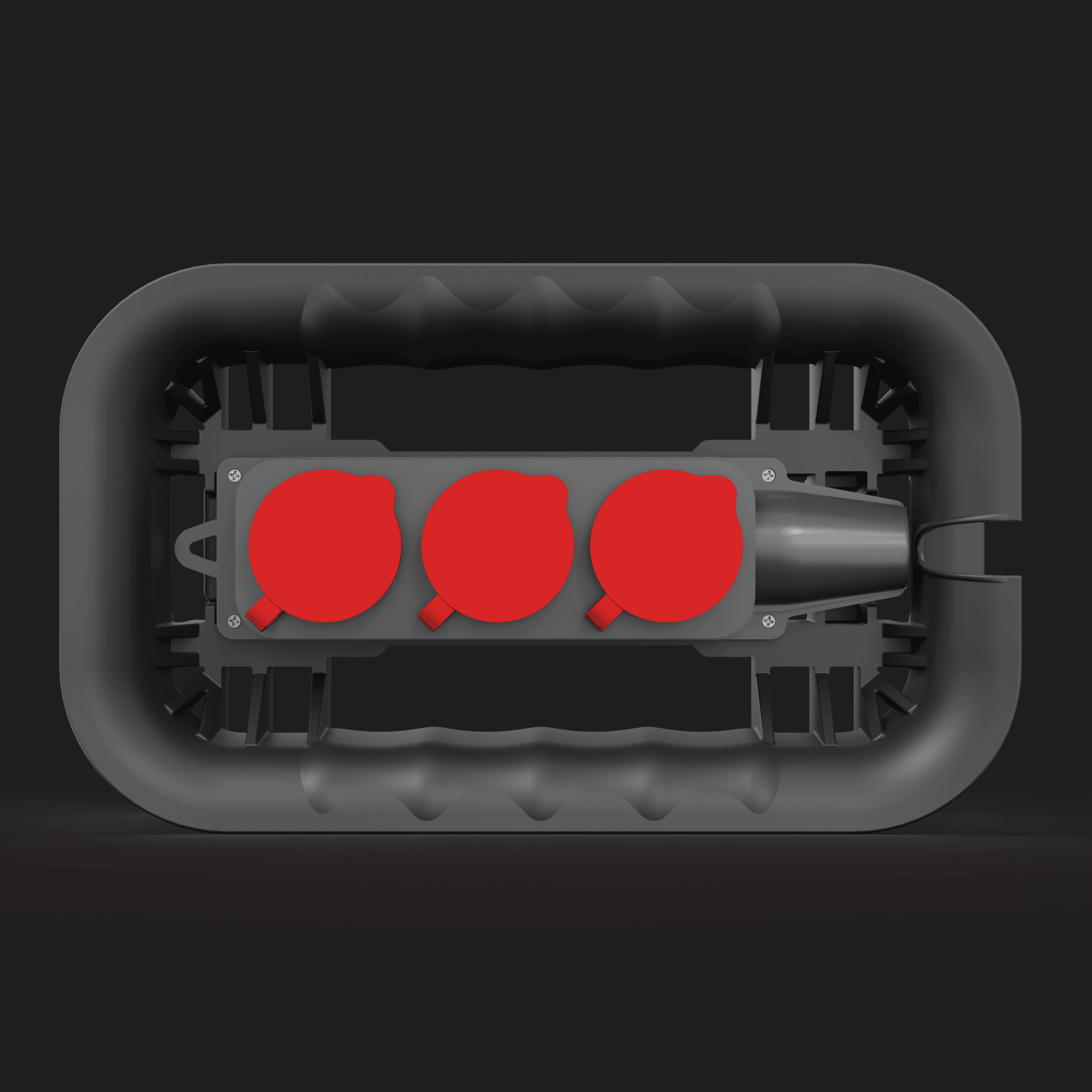 QBRICK SYSTEM CUSTOM CABLE WINDER WITH AN ELECTRICAL STRIP detal