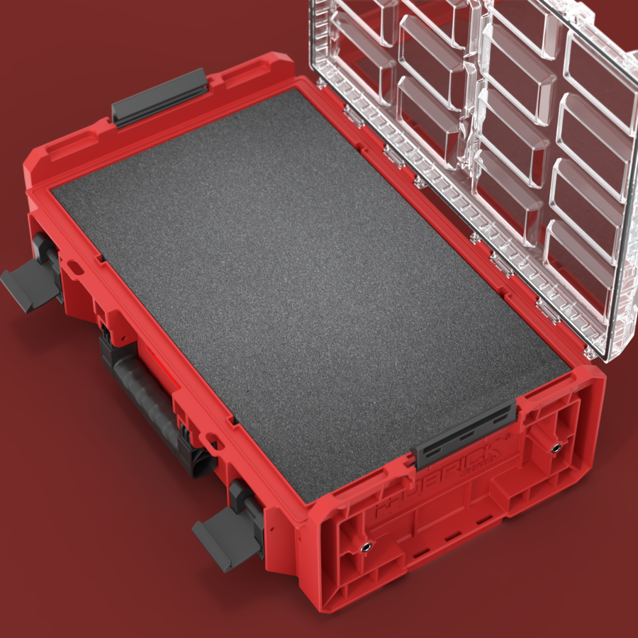 QBRICK SYSTEM ONE ORGANIZER 2XL 2.0 MULTILAYER FOAM INSERTS RED ULTRA HD CUSTOM