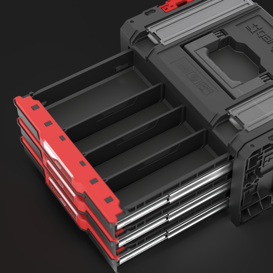 Qbrick System PRO Drawer 3 Toolbox 2.0 Profi Basic interior