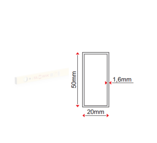P01 Poziomnica anodowana złota 40 cm detal