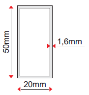 Poziomica 80 cm detal