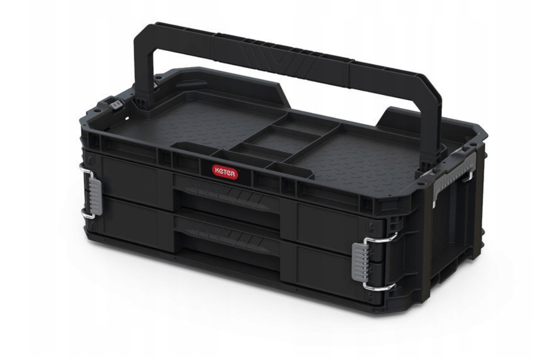 Modułowa skrzynka narzędziowa z 2 szufladami Keter Connect System 2 Drawers