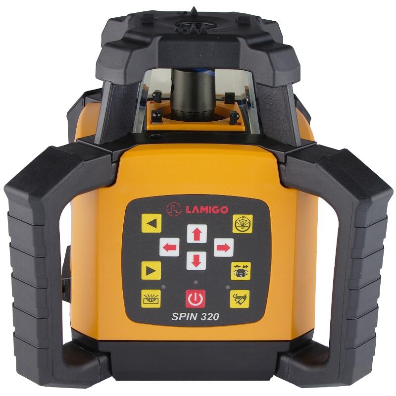 Niwelator rotacyjny Lamigo SPIN 320 SET z łatą i statywem
