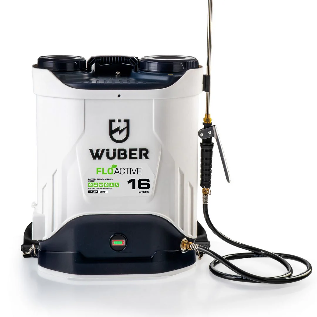 Opryskiwacz akumulatorowy plecakowy WUBER 16 l 12 V 8 Ah z mikserem