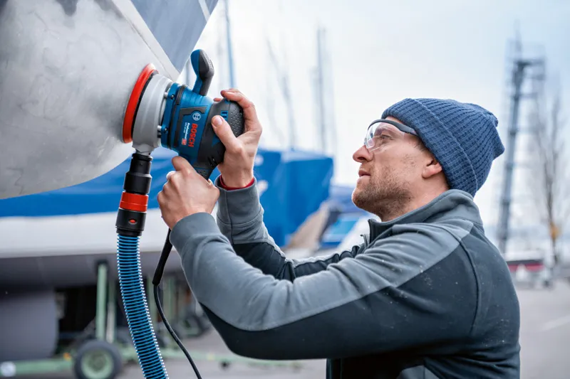 Bosch GEX 40-150 Vibration Control wielootworowy talerz i mikrofiltr